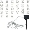 HARMS Guirlande solaire 22x led lampe lettres jardin décoration extéri...