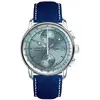 Zeppelin 100 Jahre Montre Homme Acier Chrono Cuir Bleu 8670-4