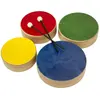 Rohema Wooden Tom Set Color 61698 houten toms (4 stuks)