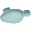Lässig Assiette à compartiments en silicone souris vert d'eau Little Chums
