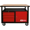 KSTOOLS Etabli d'atelier 1porte,3 tiroirs,roues 840x1200x600mm