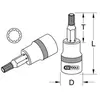 KSTOOLS 3/8' Douilles tournevis xzn CHROMEplus, M6