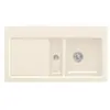 Evier de cuisine - VILLEROY ET BOCH - Subway 60 - 1 cuve 1/2 - Egouttoir à gauche - Creme CeramicPlus
