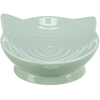 Trixie voerbak / drinkbak kat viviana keramiek salie 150 ml 14 cm