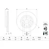 BOSCH Disques de frein pour MAZDA: 3, CX-30 (Ref: 0 986 479 H23)