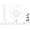 BOSCH Disques de frein pour FIAT: Aegea, Tipo (Ref: 0 986 479 G82)