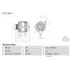 BOSCH Alternateur pour TOYOTA: Yaris (Ref: 0 986 049 211)