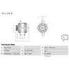 BOSCH Alternateur pour FORD: Transit/Tourneo (Ref: 0 986 086 040)
