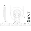 BOSCH Disques de frein pour RENAULT: Koleos (Ref: 0 986 479 F71)