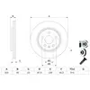 BOSCH Disques de frein pour OPEL: Insignia (Ref: 0 986 479 F53)