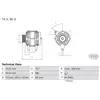 BOSCH Alternateur pour HYUNDAI: i20, i30, Accent, Veloster & KIA: Rio,...