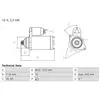 Startmotor / Starter 0986026450 Bosch