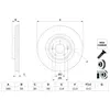 BOSCH Disques de frein pour HYUNDAI: Santa Fe & KIA: Sorento (Ref: 0 9...