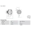 BOSCH Alternateur pour FIAT: Ducato (Ref: 0 986 086 270)