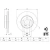 BOSCH Disques de frein pour MERCEDES-BENZ: 129 Series, Classe E, 124 S...