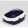 Ebi Space Open Kattenbak - Blauw/Wit - 43 x 56 x 14 cm