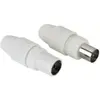Kit coaxial, fiche mâle/fiche femelle, verrouillable (00205212) - Hama