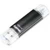 Hama Clé USB "Laeta Twin", USB 3.0, 128 GB, 40 MB/s, noire, emballage fin