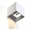 Hama Luminaire WLAN, carré, 10 cm, IP44 pour intérieur et extér., blc