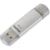 Clé USB Hama FlashPen "C-Laeta" 64 Go USB 3.0 / USB type C argenté(e)