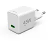 Hama Snellader, GaN, USB-C, Super-Mini-Charger, PD, 45 W, wit