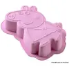 Dr. Oetker Moule à gâteau silicone - FACKELMANN - Peppa Pig - Rose - 27 x 19,5 x 5 cm