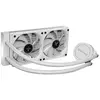 Xilence LQ240.W.ARGB AMD et Intel AiO Refroidissement à eau 240 mm, 2 ventilateurs ARGB PWM 120 mm, 300 W TDP, transparent/blanc