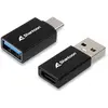 Sharkoon Adaptateur USB-C OfficePal, Adaptateur USB, Noir