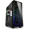 Sharkoon Boitier PC Moyen Tour ATX Sharkoon Lit 100 RGB avec panneaux vitrés - Noir
