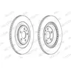 FERODO Disques de frein pour AUDI: S7, A8, S8, S6 (Ref: DDF1990C)