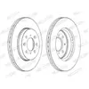FERODO Disques de frein pour HONDA: Civic, Jazz (Ref: DDF1510C)