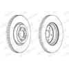 FERODO Disques de frein pour TOYOTA: Avensis (Ref: DDF1315C)