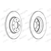 FERODO Disques de frein pour OPEL: Corsa (Ref: DDF1784C)