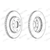 FERODO Disques de frein pour LAND ROVER: Freelander (Ref: DDF1151C)