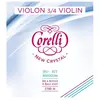 Savarez Cordes Corelli Violon Crystal Jeu avec boule. Medium; 3/4