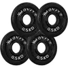 MOVIT Lot de 4 disques en fonte de 0,5 kg - 2 KG - NOIR