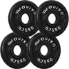 MOVIT Lot de 4 disques en fonte de 0,75 kg - 3 KG - NOIR