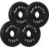 MOVIT Lot de 4 disques en fonte de 1,25 kg - 5 KG -  NOIR