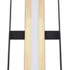 NOWA Plafonnier lampe de salon lampe de plafond noir bambou naturel dimmable l 46 cm