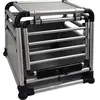 NOBBY - ALUMINIUM CARBOX DELUXE XL CHROOM AUTO BENCH  90 X 80 X 65 CM