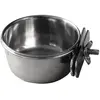 Nobby Mangeoire Inoxydable + 1 Vis pour Oiseau 0,90 L 15 cm