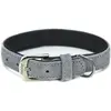 Nobby Collier velours gris (plume), 60 cm (50-58 cm), 28/32 mm