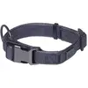 Nobby Collier Linen Deluxe Noir/Gris L 23-30 cm l 16 mm 1 pièce