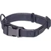 Nobby Karlie Linen Deluxe Collier Noir/Gris Longueur : 40-55 cm Largeu...