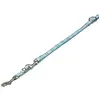 Nobby Tartan Laisse de Dressage pour Chien Bleu Clair 200 cm/10 mm
