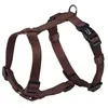 Nobby Harnais Classique en Nylon pour Chien Brun 10 mm x 25/35 cm