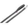Nobby Laisse Soft Grip Chien, Accessoire Chien, gris foncé/noir L : 120 cm, l : 20 mm, 1 pièce