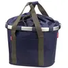 KLICKFix Panier de vélo unisexe - Bleu foncé - 35 x 28 x 26 cm - 15 l