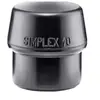 Halder Embouts massette Simplex caoutchouc moyennement dur, Ø de la tête : 40 mm