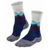 FALKE TK2 Wandelsokken anti blaren, medium padding merinowol sportsokken dames blauw - Maat 35-36
